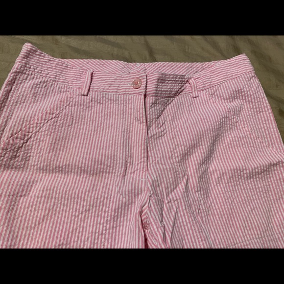 Lilly Pulitzer Seersucker Capri Pants - Picture 2 of 5